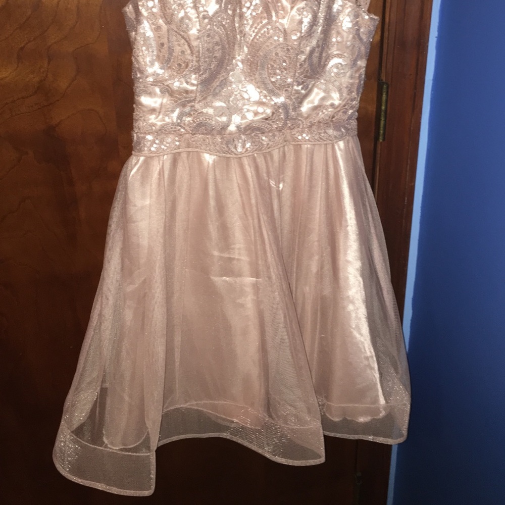 rose gold short formal